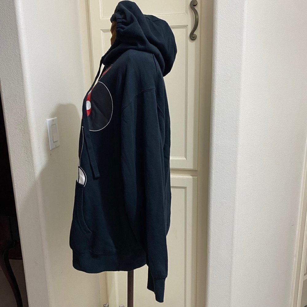 Disney Adult Minnie Peeking Pullover Hoodie Black - Picture 3 of 7